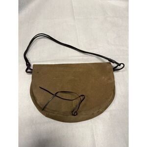 Prune Brown Suede‎ Leather Crossbody Saddle Bag Boho Vintage Style Purse
